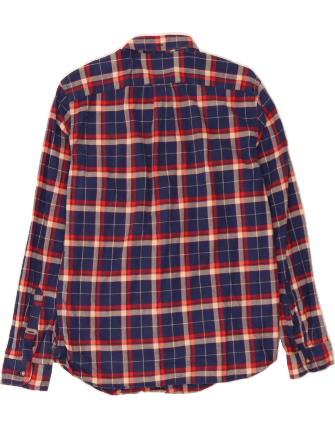 J. CREW Mens Oxford Slim Shirt Large Blue Check Cotton Vintage J. Crew and Second-Hand J. Crew from Messina Hembry 