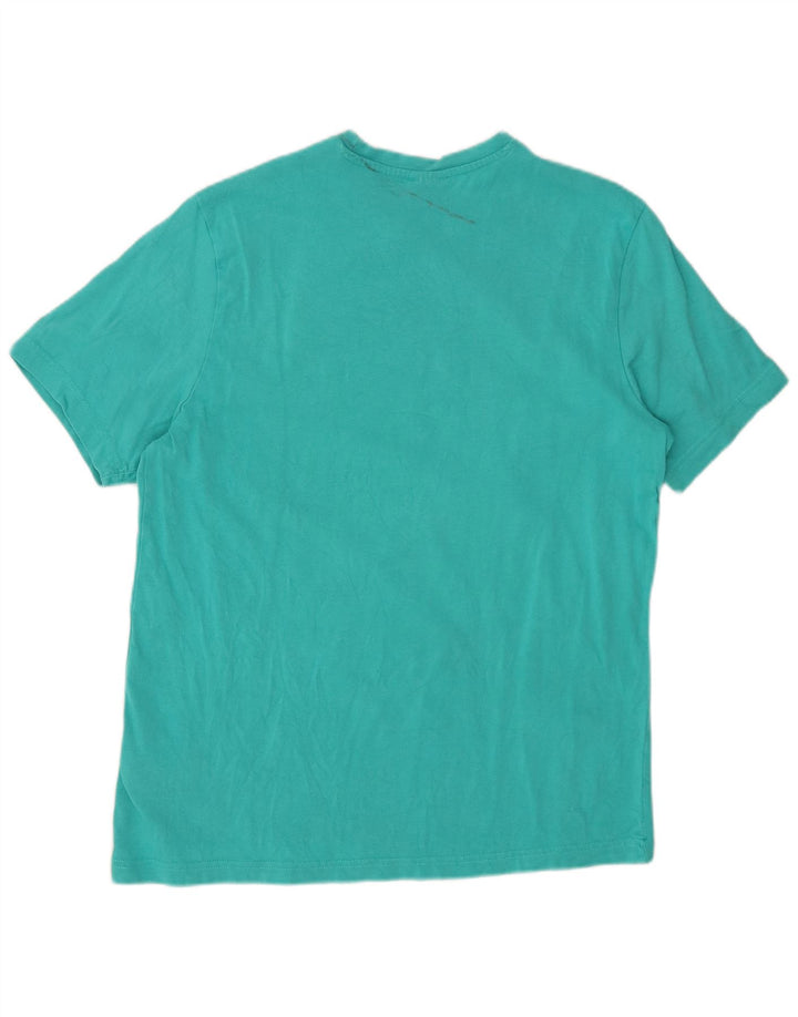 REEBOK Camiseta clásica con gráfico para hombre Top Medium Turquesa Algodón