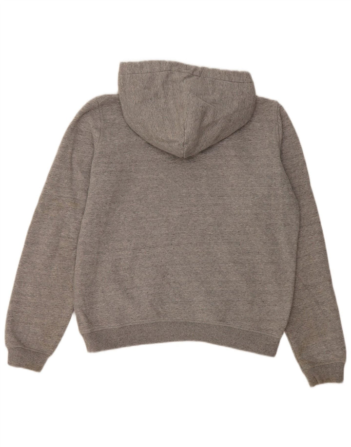 JACK WILLS Jersey con capucha extragrande para mujer UK 10 Small Grey Cotton
