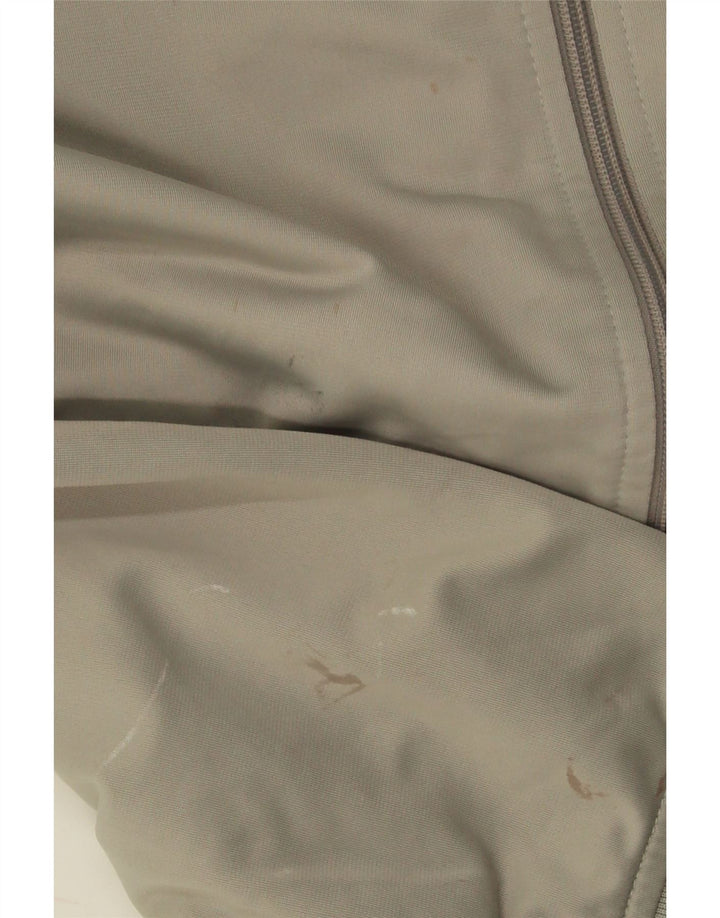 KAPPA Hombre Chándal Top Chaqueta Grande Gris Colorblock Poliéster