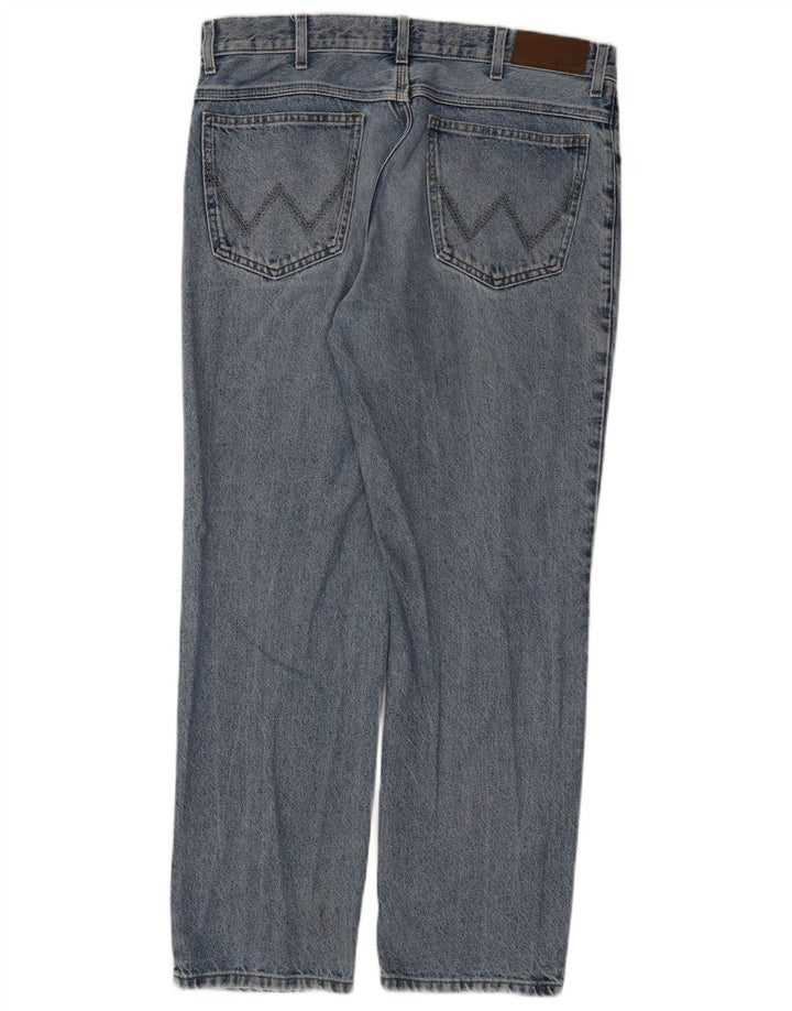 WRANGLER Mens Straight Jeans W36 L30 Blue Cotton