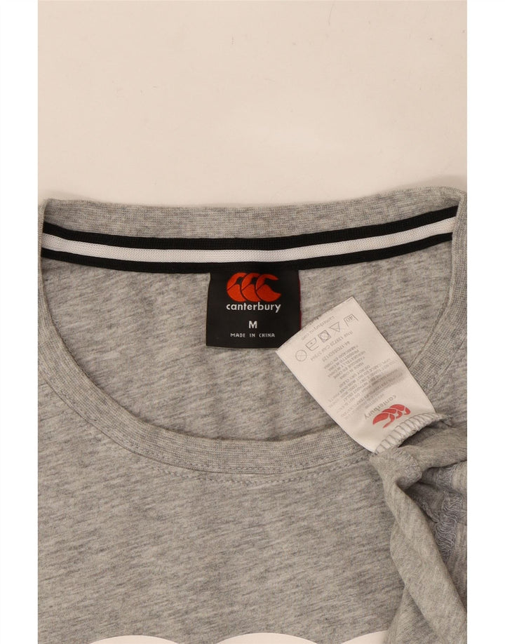 CANTERBURY Camiseta gráfica para hombre Top Algodón gris medio