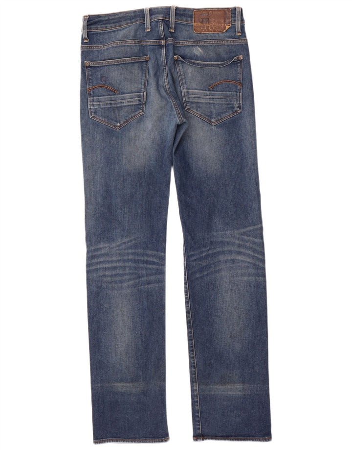 Vaqueros rectos desgastados para hombre G-Star W30 L34 Algodón azul