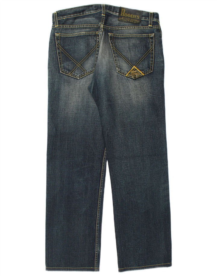 ROY ROGERS Vaqueros rectos para hombre W32 L30 Algodón azul