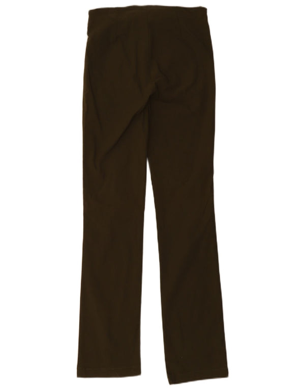 Zara Mujer Pantalones Slim EU 34 2XS W24 L29 Rayón Verde