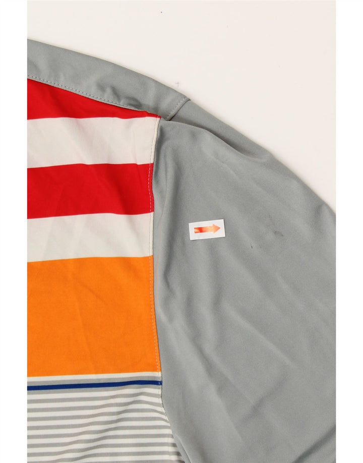 PUMA Polo gráfico para niño 13-14 años Gris Rayas