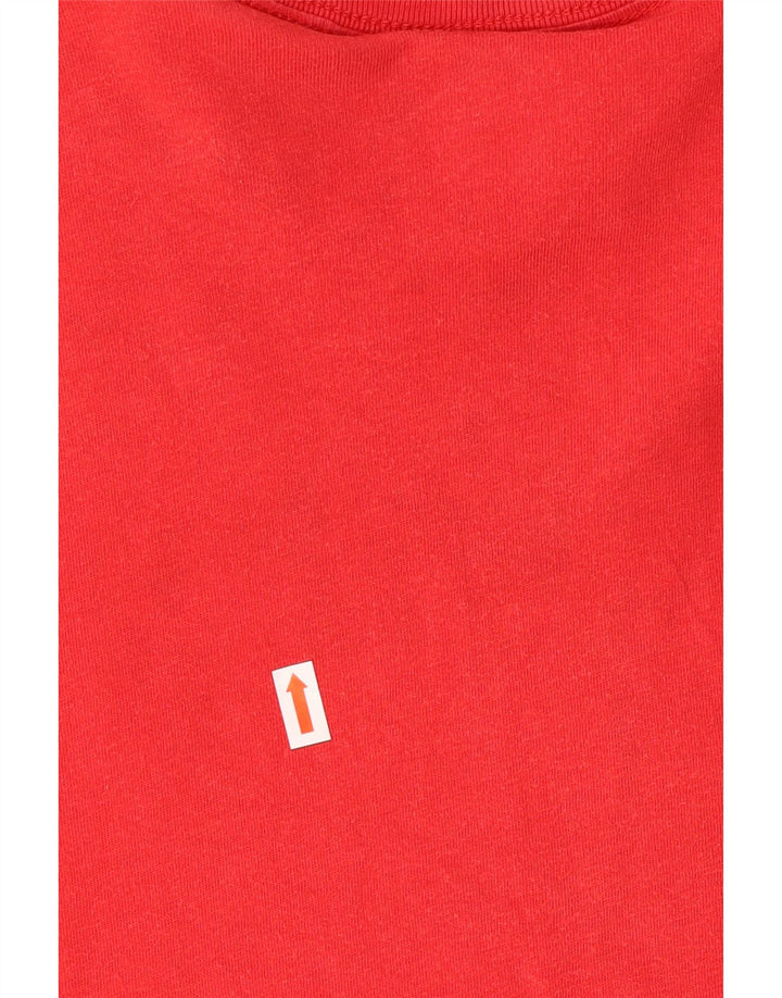 ADIDAS Mens T-Shirt Top Large Red Cotton