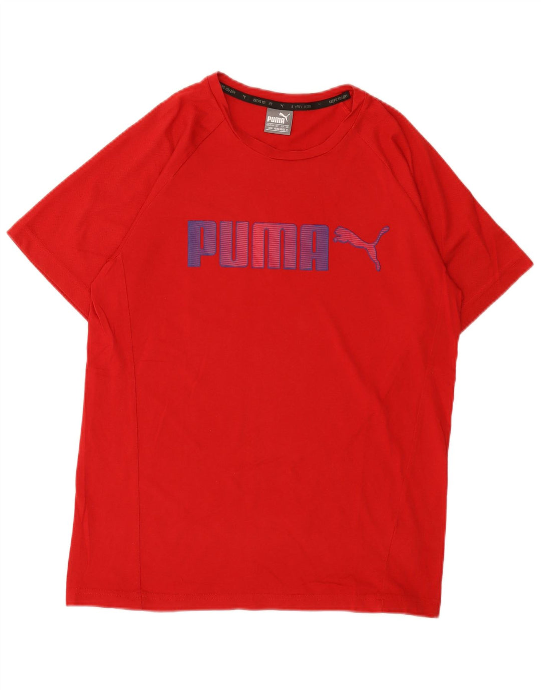 Puma - Camiseta gráfica para hombre, parte superior de algodón rojo mediano