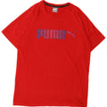 Puma - Camiseta gráfica para hombre, parte superior de algodón rojo mediano
