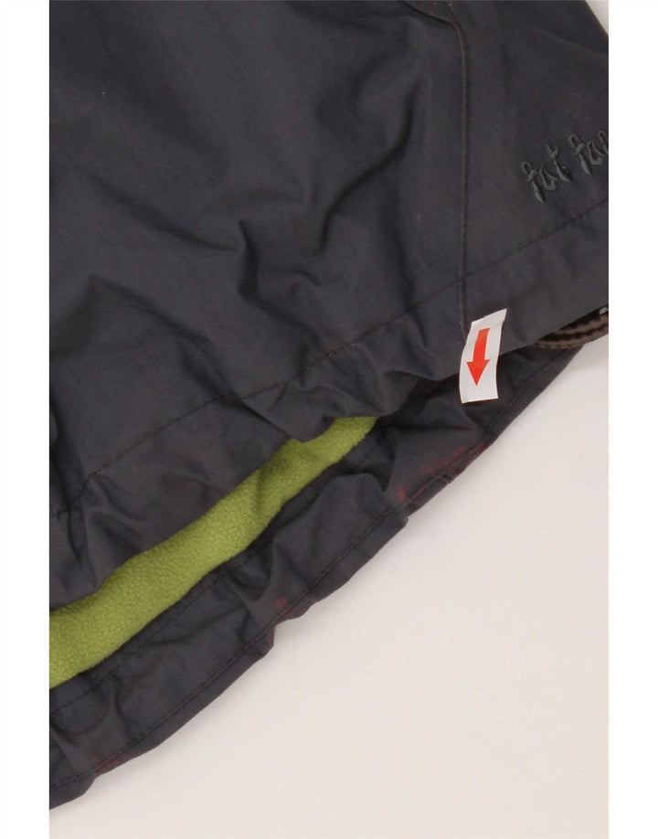 Chaqueta cortavientos con capucha para mujer Fat Face UK 8 Small Poliéster azul marino