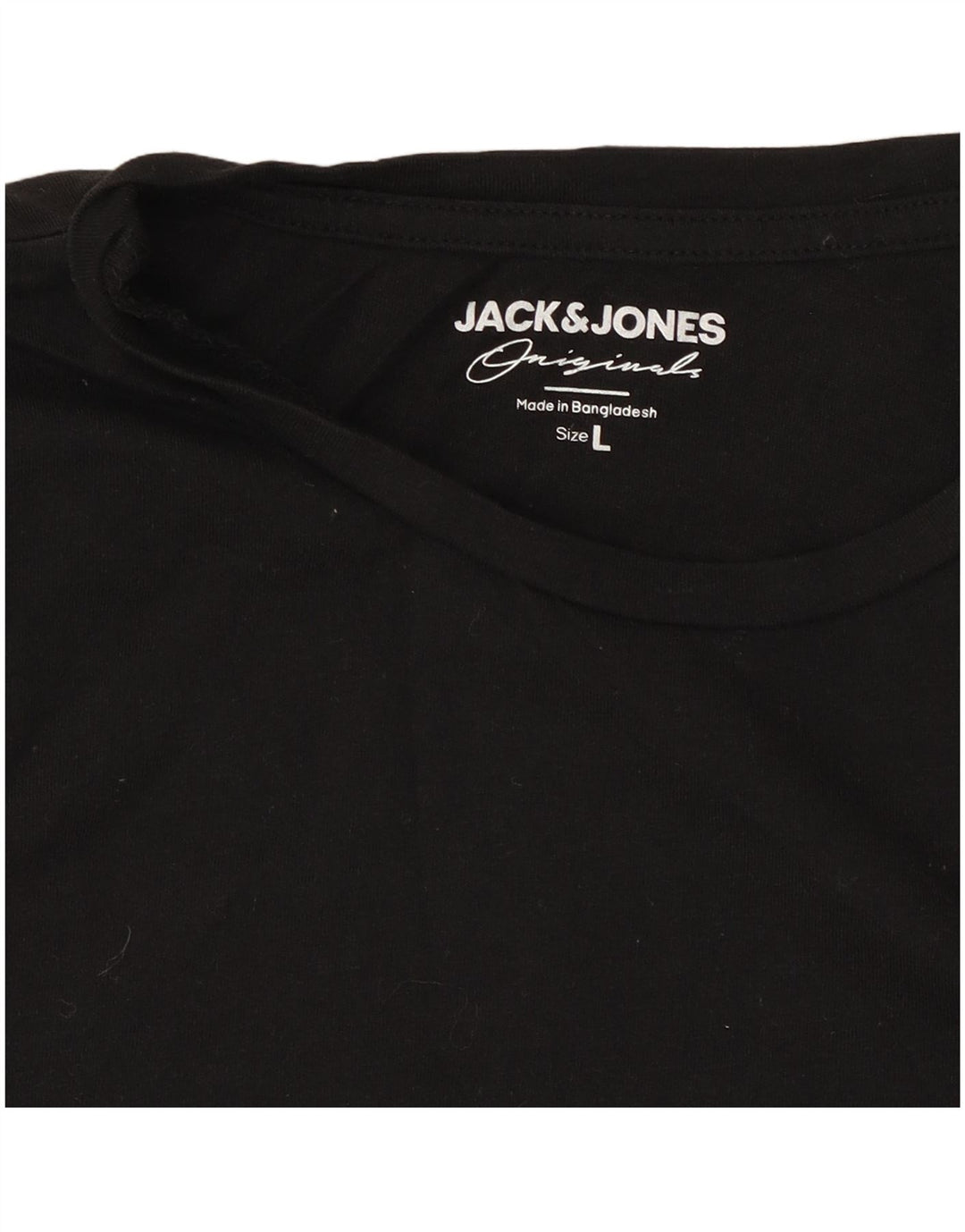 Jack & Jones - Camiseta para hombre, talla grande, color negro