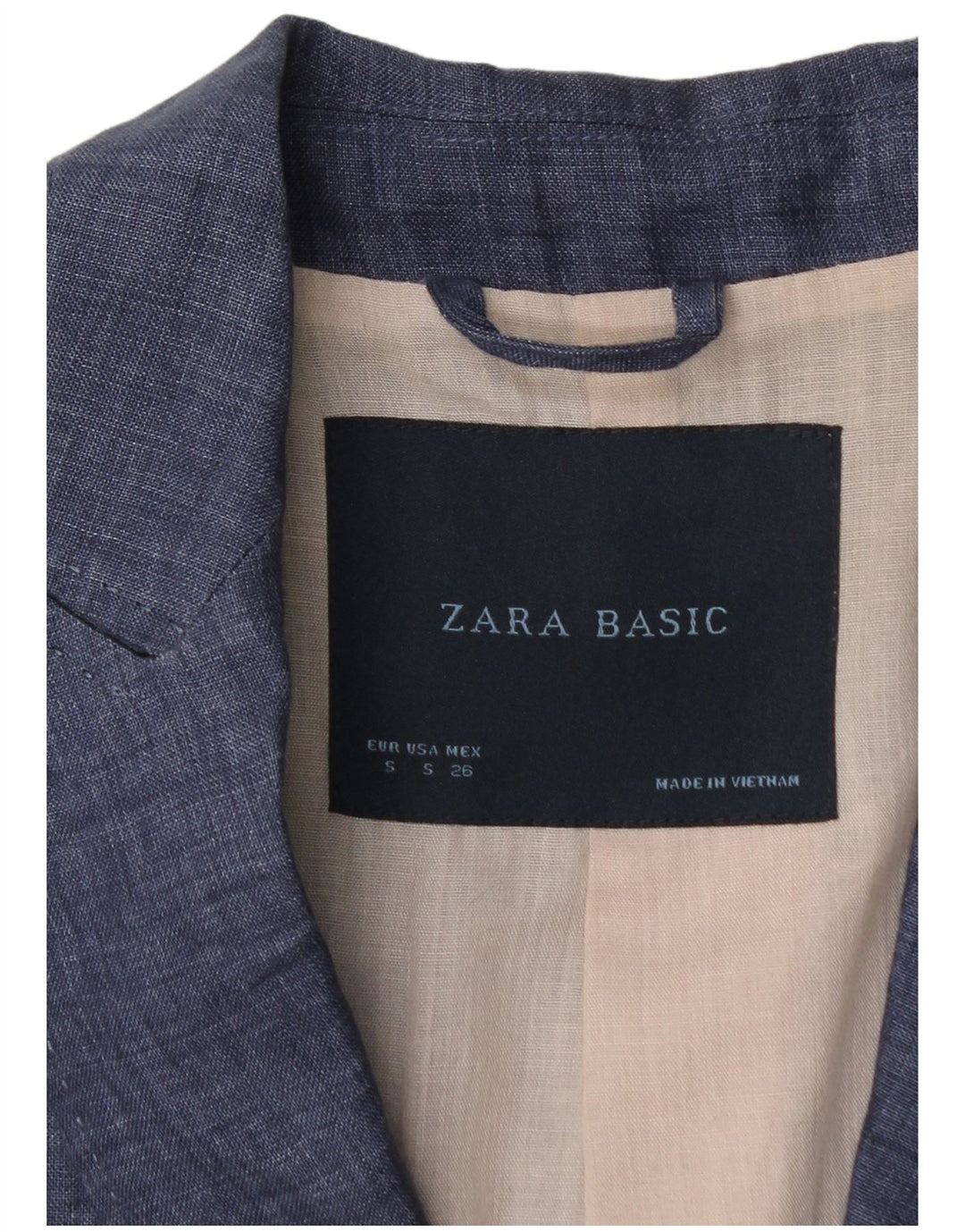 ZARA Chaqueta Blazer De 1 Botón Para Mujer UK 40 Small Azul