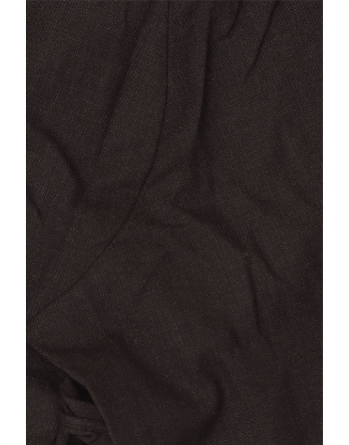 Max Mara Falda Burbuja para Mujer UK 10 Small W30 Lana Virgen Gris
