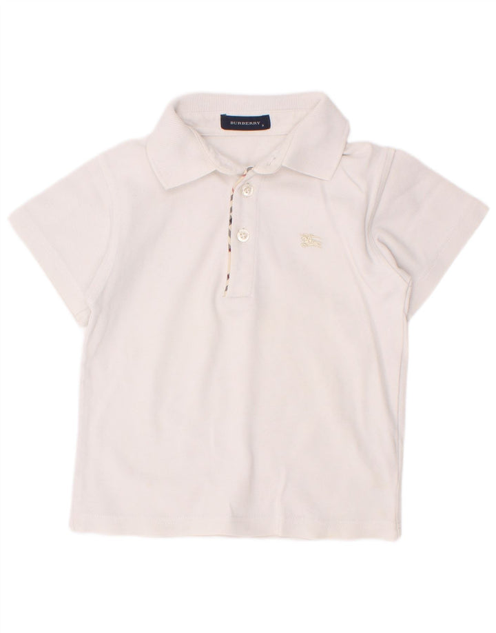 Burberry Polo Niño 2-3 Años Blanco