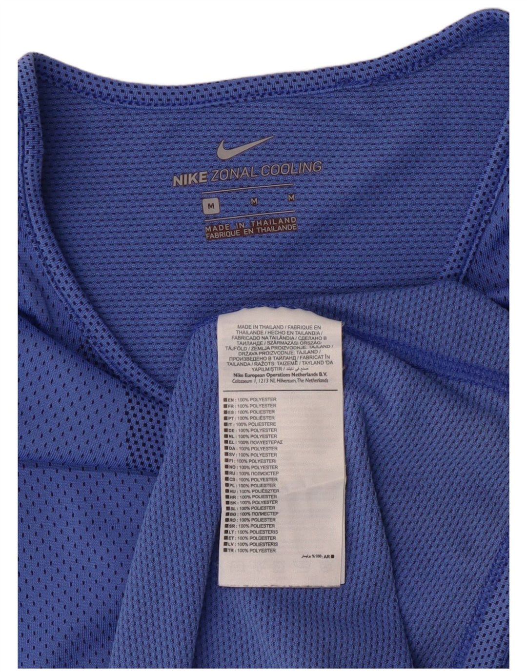 Nike Camiseta para mujer Top UK 44 Azul medio Poliéster