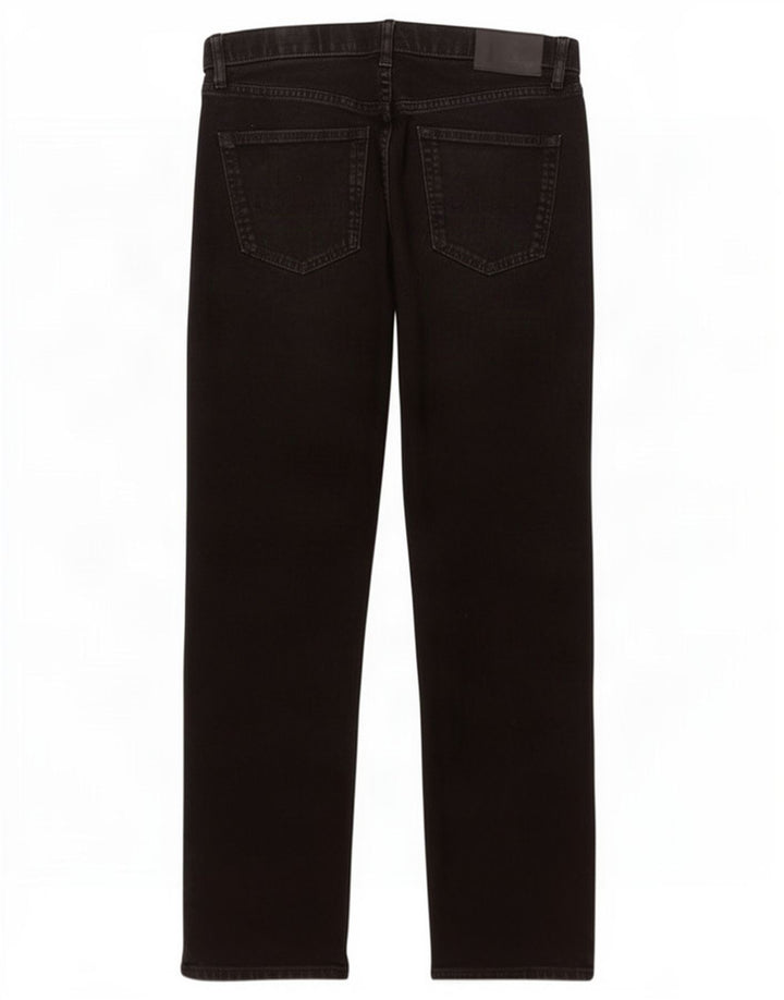 Marks & Spencer Vaqueros rectos regulares para hombre W34 L31 Algodón negro