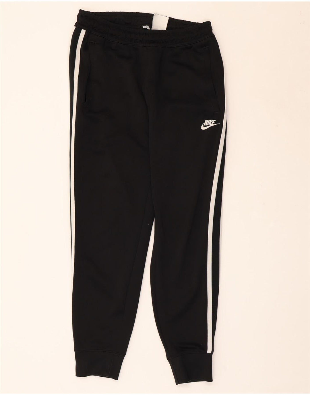 NIKE Hombre Pantalones de Chándal Joggers Small Negro Poliéster