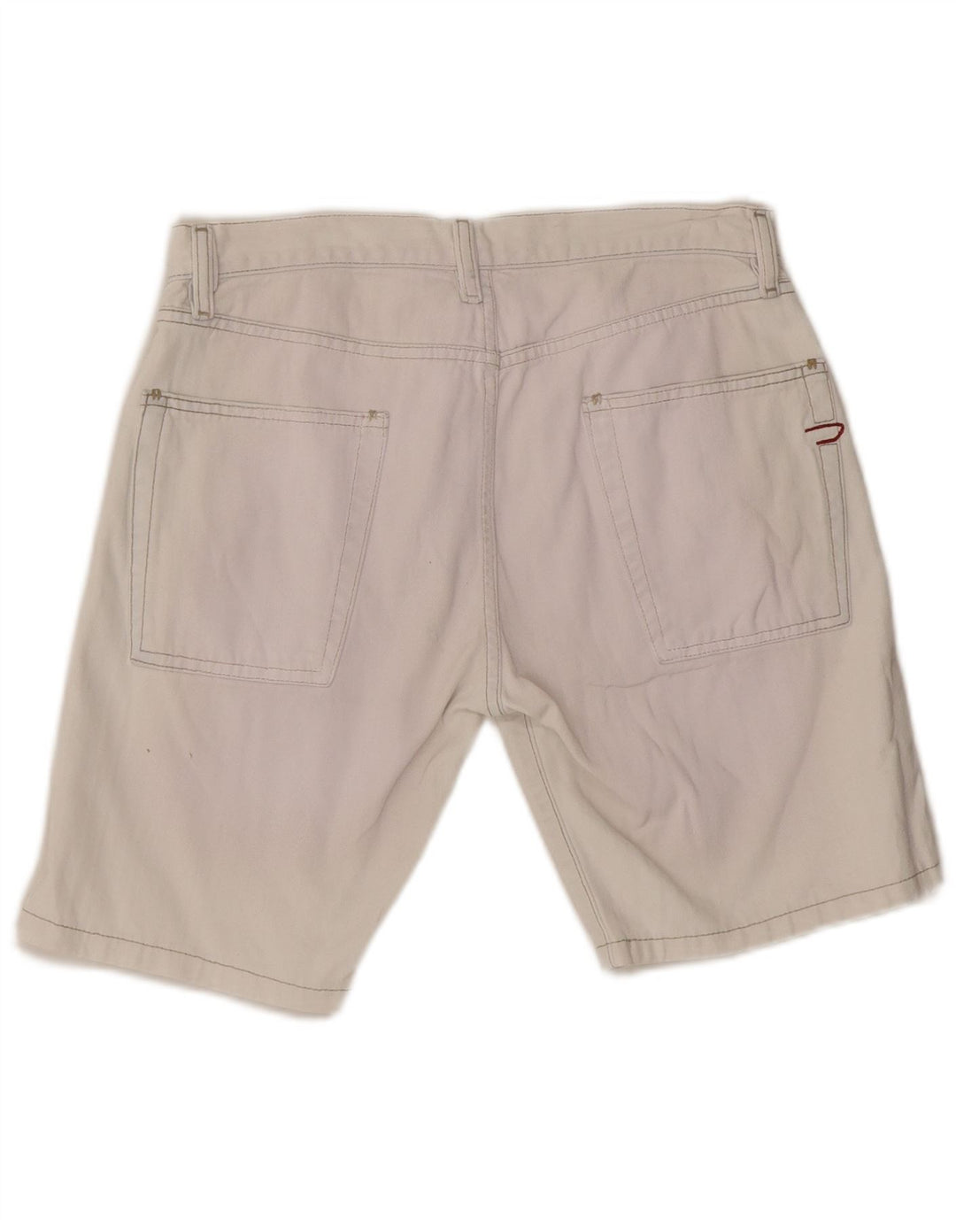 DIESEL Shorts Vaqueros Mujer W31 Medio Blanco Algodón