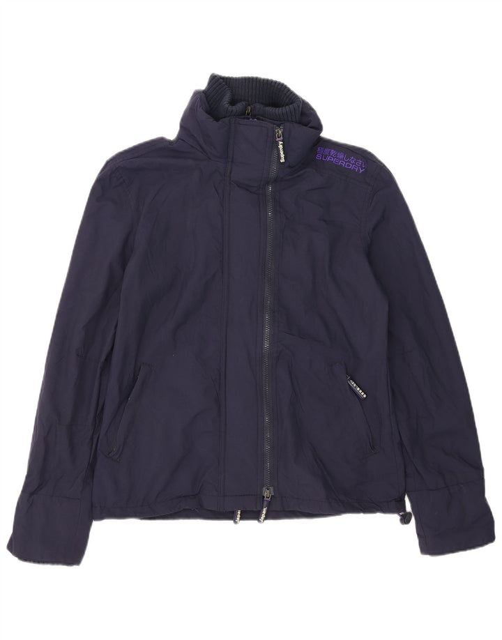 Superdry Chaqueta Cortavientos The Windcheater para Mujer UK 40 Small Azul Marino