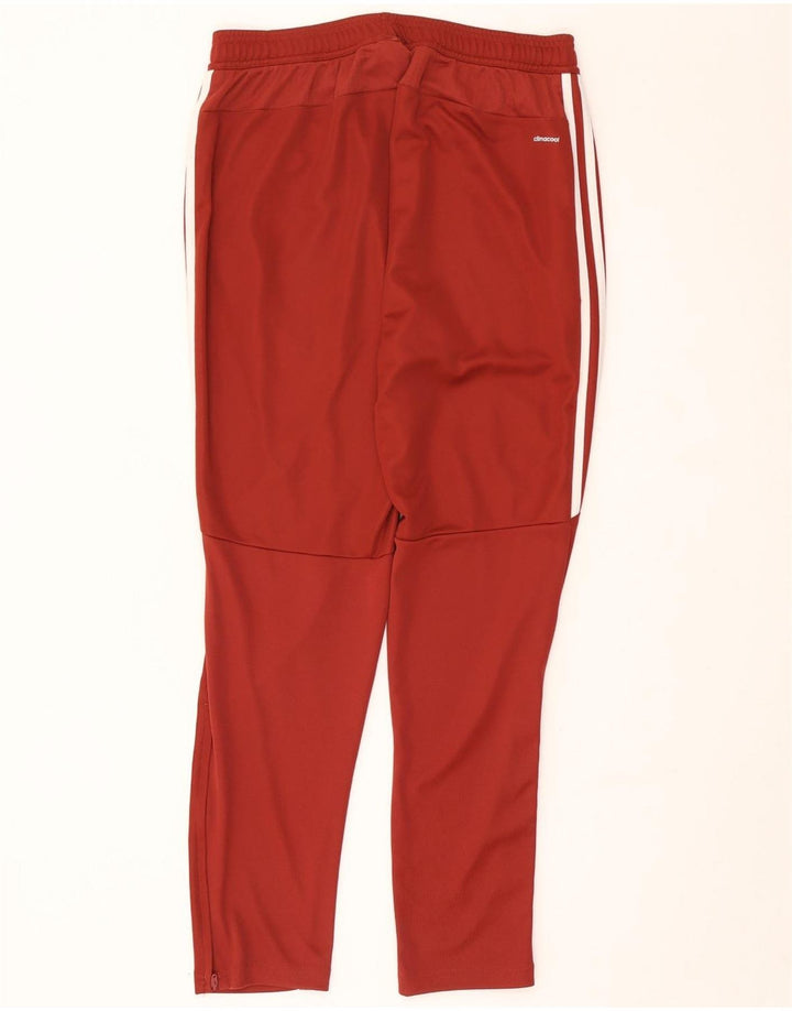 Adidas - Pantalón de chándal Climacool para hombre, tamaño grande, poliéster burdeos