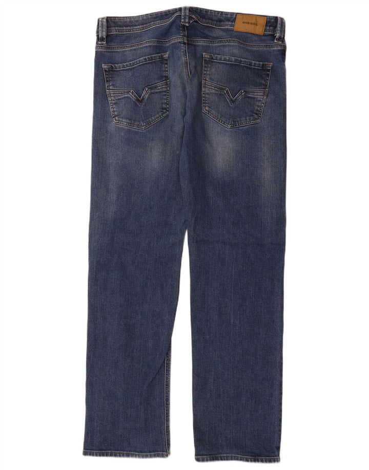 Diesel Vaqueros Rectos Hombre W36 L32 Algodón Azul