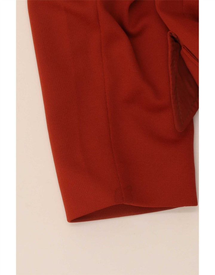 Vintage mujer abrigo Reino Unido 12 rojo medio
