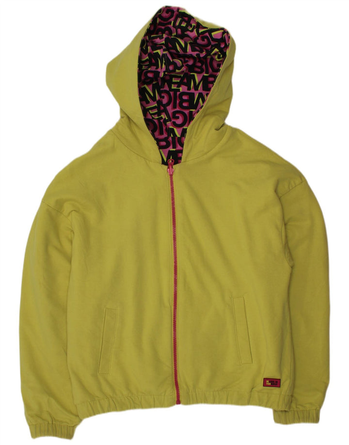 VINTAGE Chaqueta reversible con capucha gráfica para niñas 11-12 años Algodón rosa