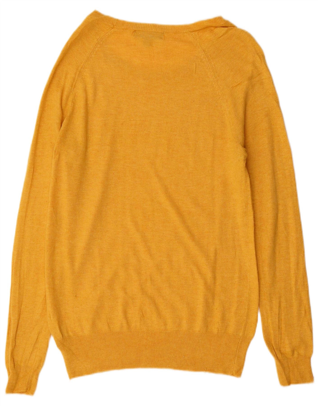 MOSSIMO Suéter tipo jersey con cuello barco para mujer UK 46 Large Nylon amarillo