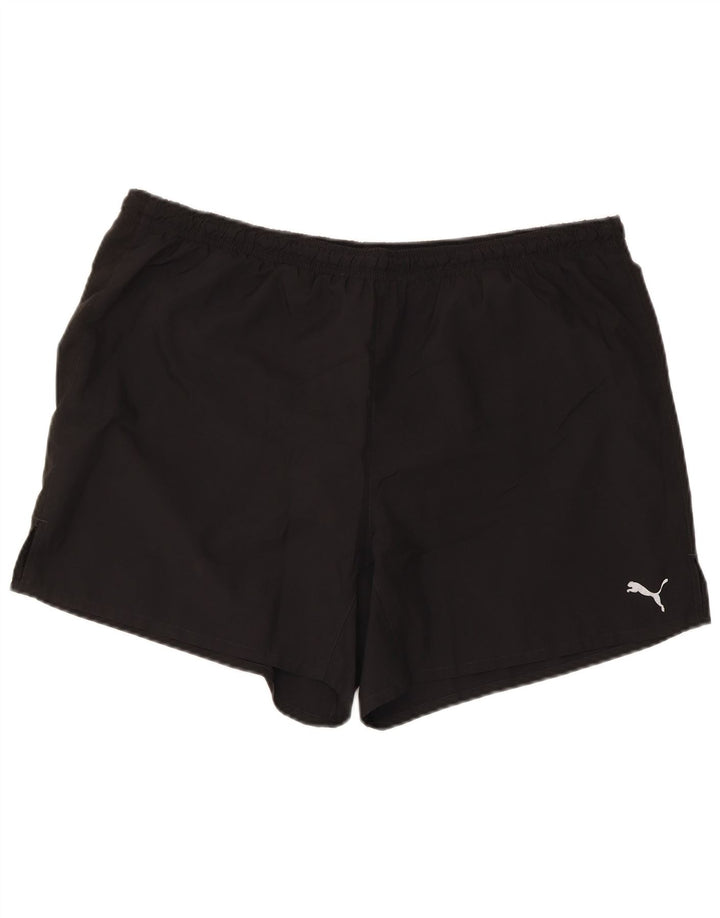 Puma - Pantalones cortos deportivos para hombre, talla grande, color negro