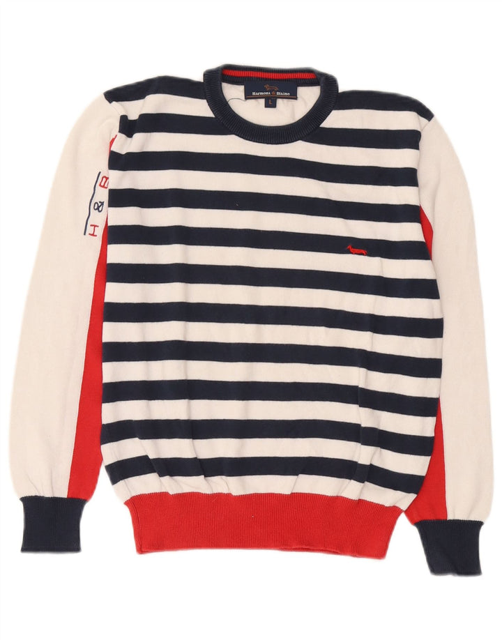 Harmont & Blaine - Jersey de cuello redondo para mujer, talla 40, talla grande, multicolor