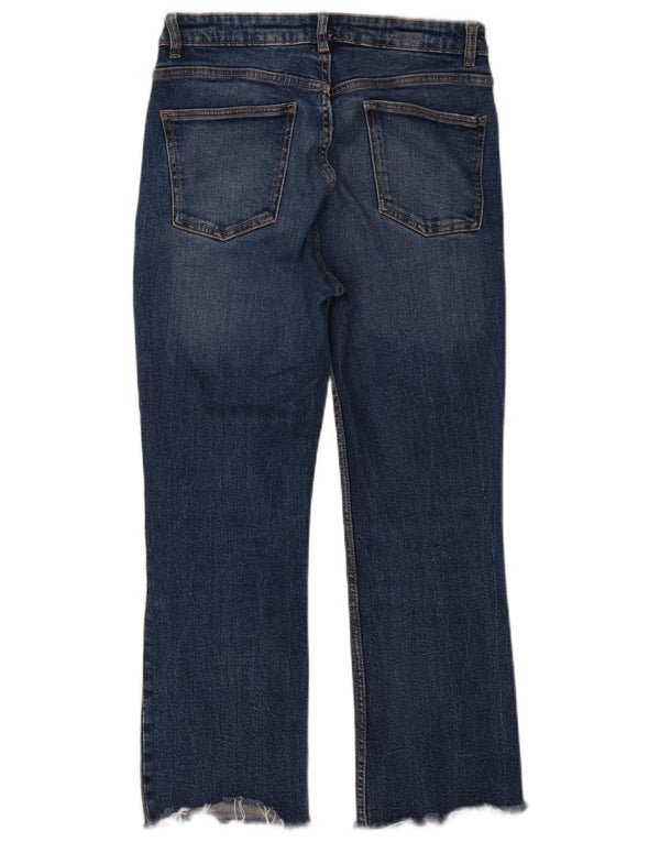 Zara Womens Cropped Jeans EU 40 Medium W30 L26 Blue