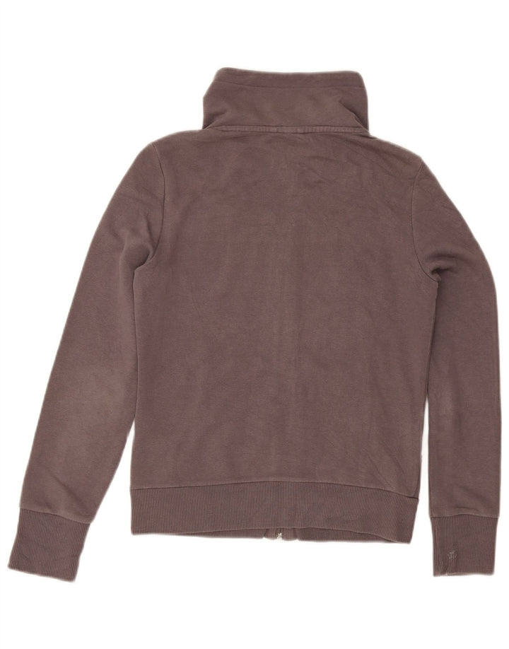 Puma Mujer Chándal Top Chaqueta Reino Unido 10 Pequeño Gris