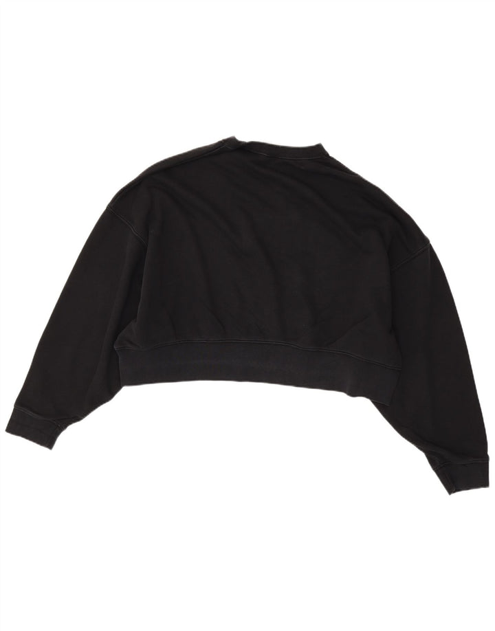 NIKE - Sudadera corta extragrande para mujer, talla M, algodón negro