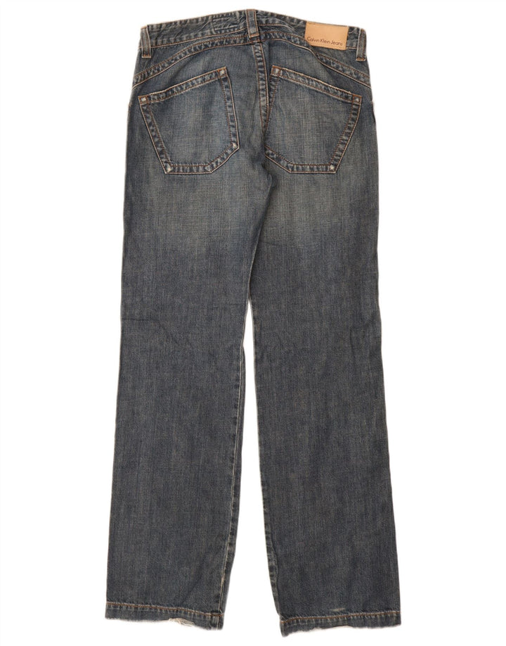 Vaqueros rectos para mujer CALVIN KLEIN W32 L34 Algodón azul