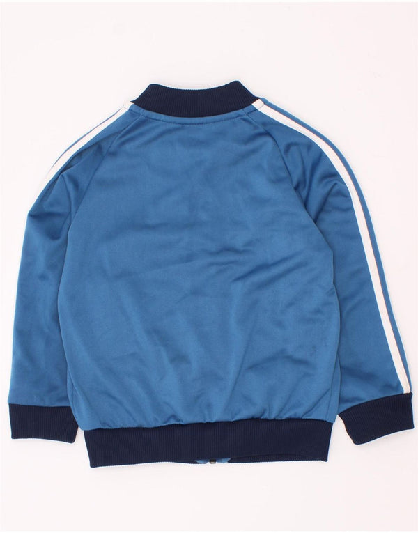 Adidas - Chaqueta de chándal gráfica para bebés (18-24 meses), color azul