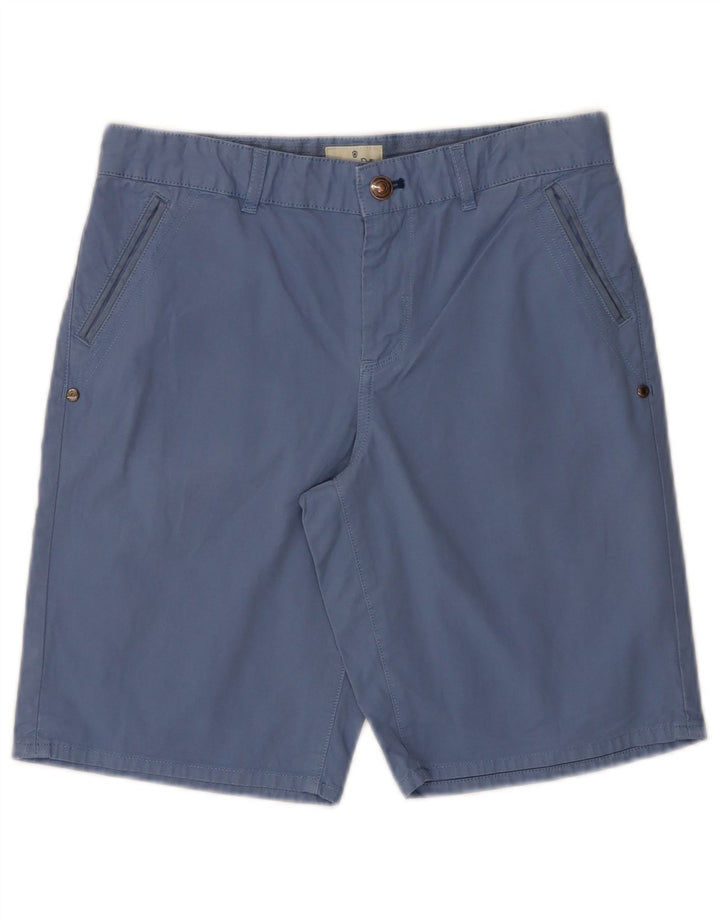 MASSIMO DUTTI Pantalones cortos chinos para niño 13-14 años W28 Azul Algodón