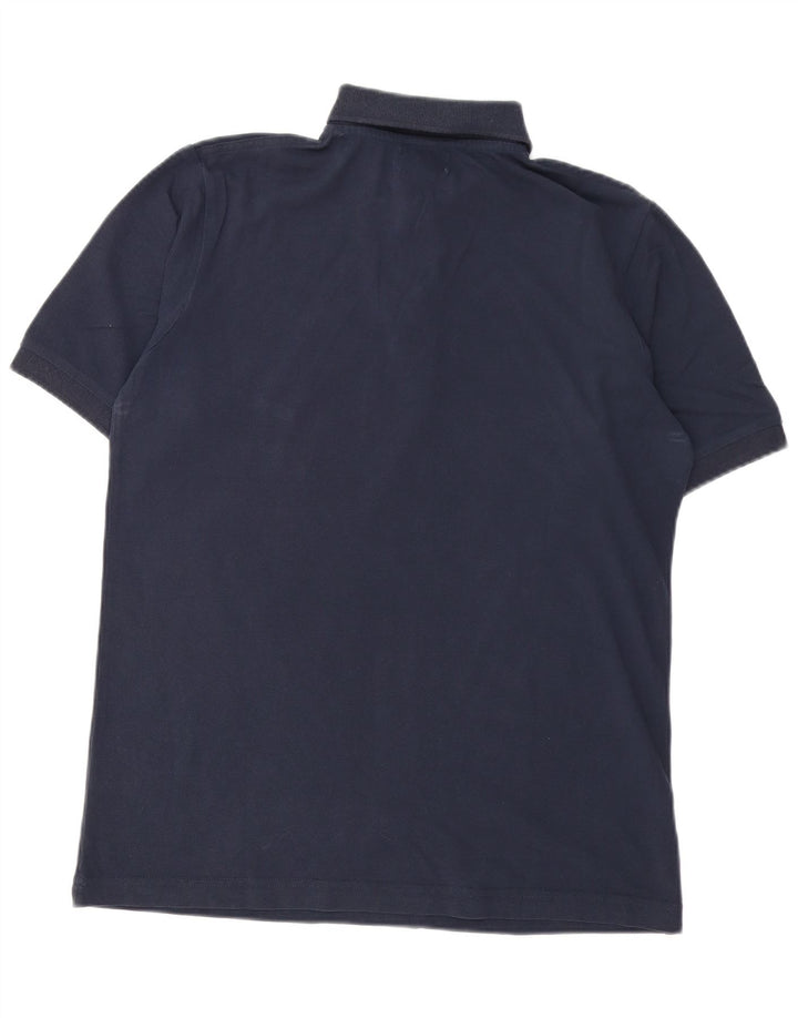Polo Kappa Hombre Algodón Azul Marino Mediano