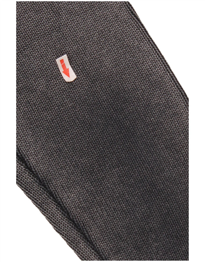 Zara Hombre Cárdigan Sueter Grande Gris Algodón