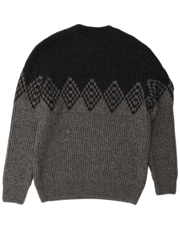 Superdry Jersey De Cuello Redondo Para Hombre XL Gris Argyle/Diamond Acrílico