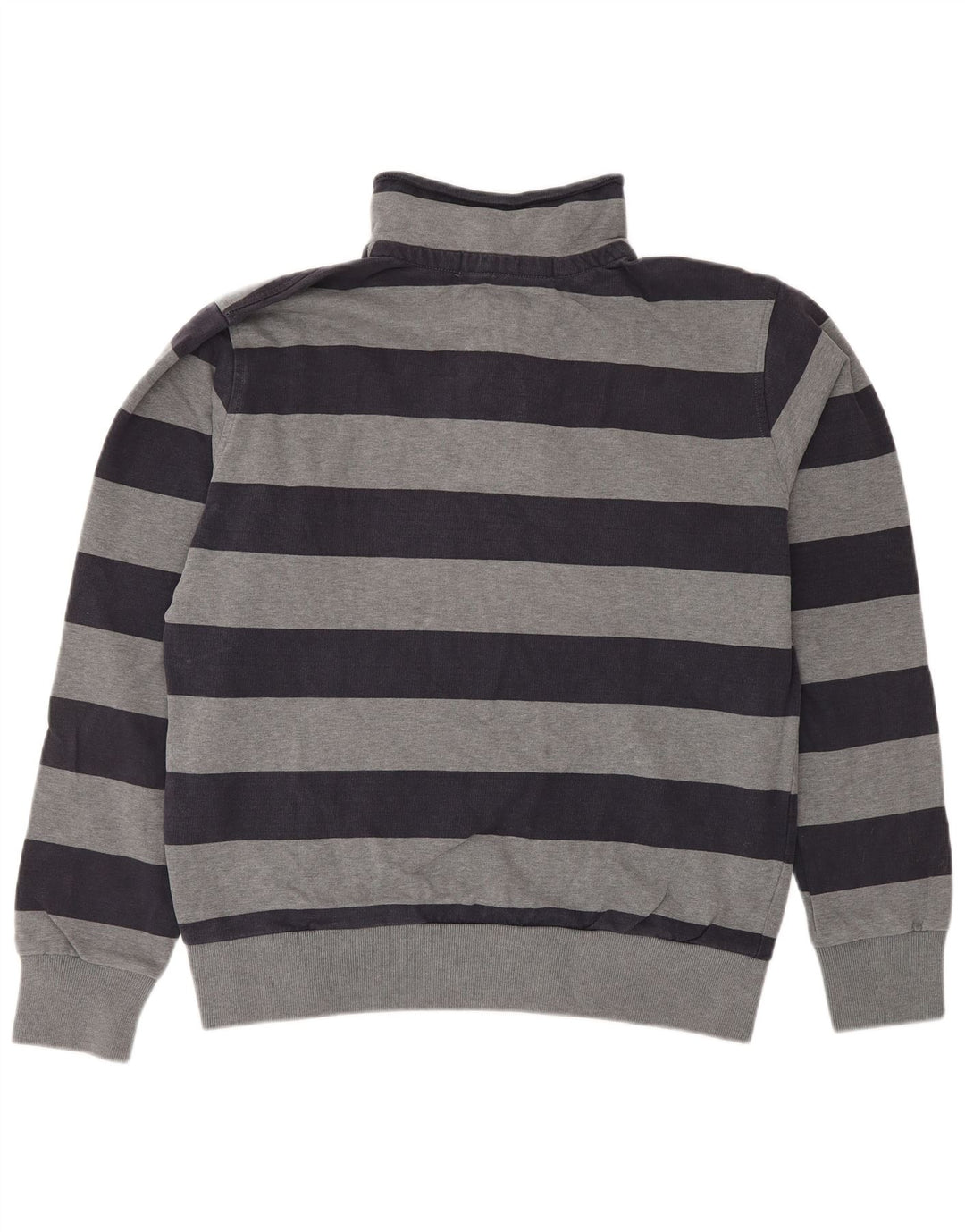 NORTH SAILS Sudadera con cuello y botones para hombre Jersey de algodón a rayas gris medio