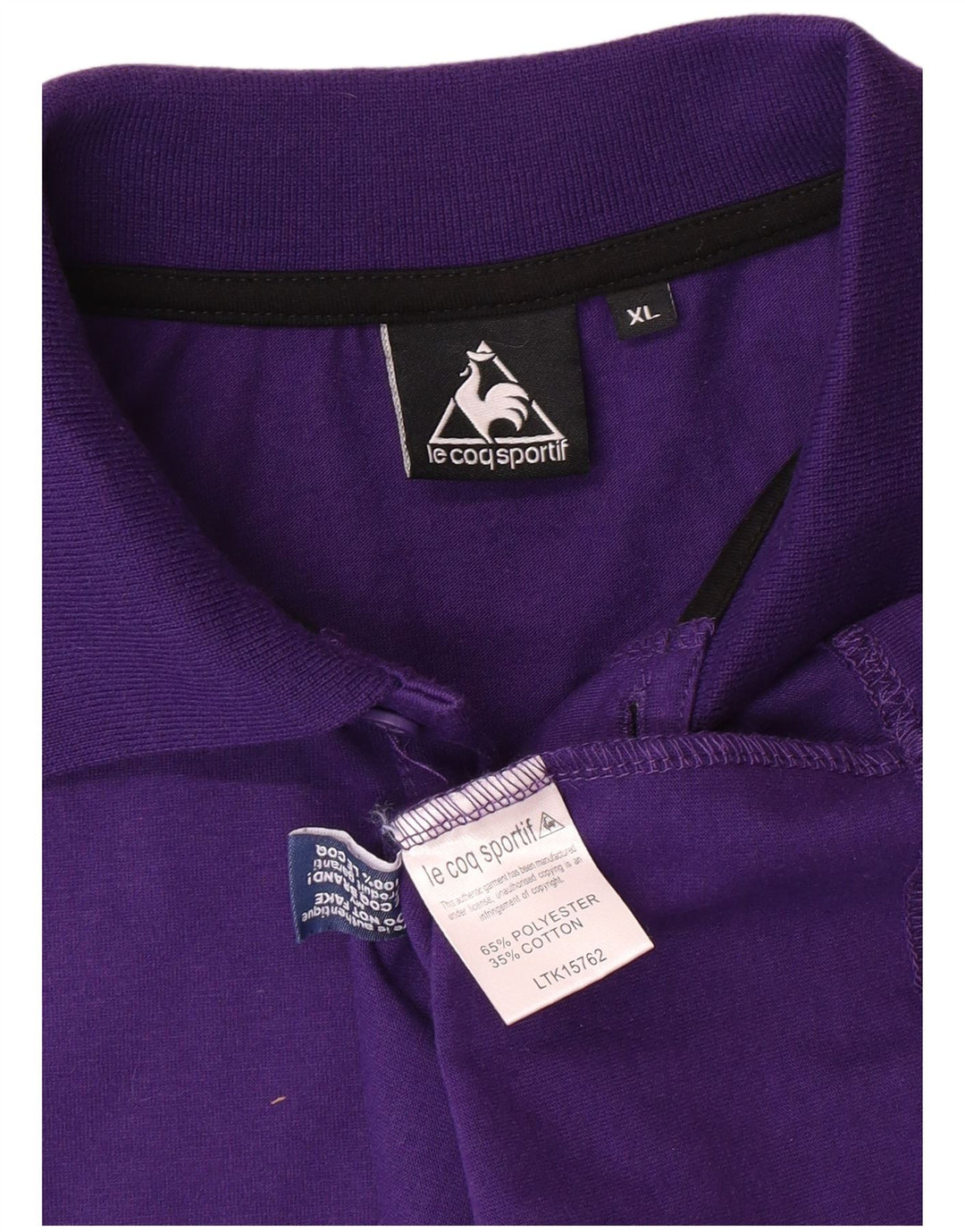 LE COQ SPORTIF Polo Hombre XL Poliéster Morado