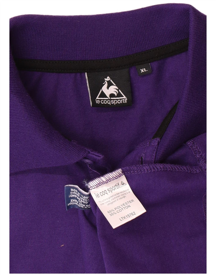 LE COQ SPORTIF Polo Hombre XL Poliéster Morado