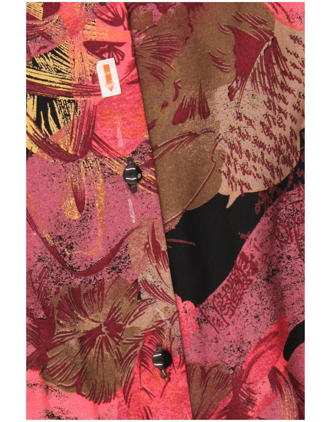 Vintage mujer 2 piezas falda set Reino Unido 12 Medio W27 Borgoña Floral Retro