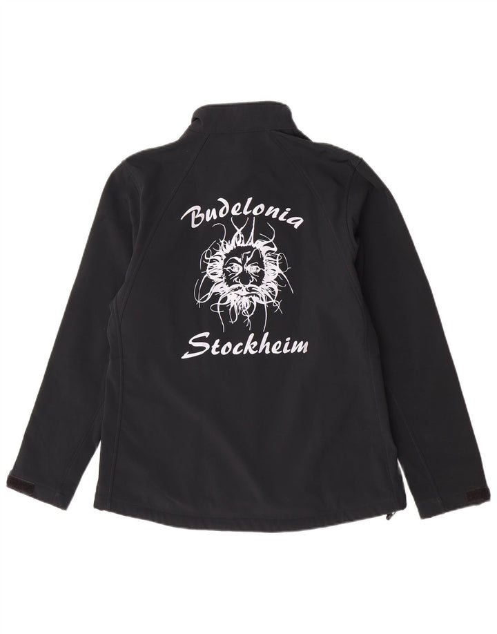 Russell Athletic Chaqueta cortavientos gráfica para mujer UK 40 XL Poliéster negro