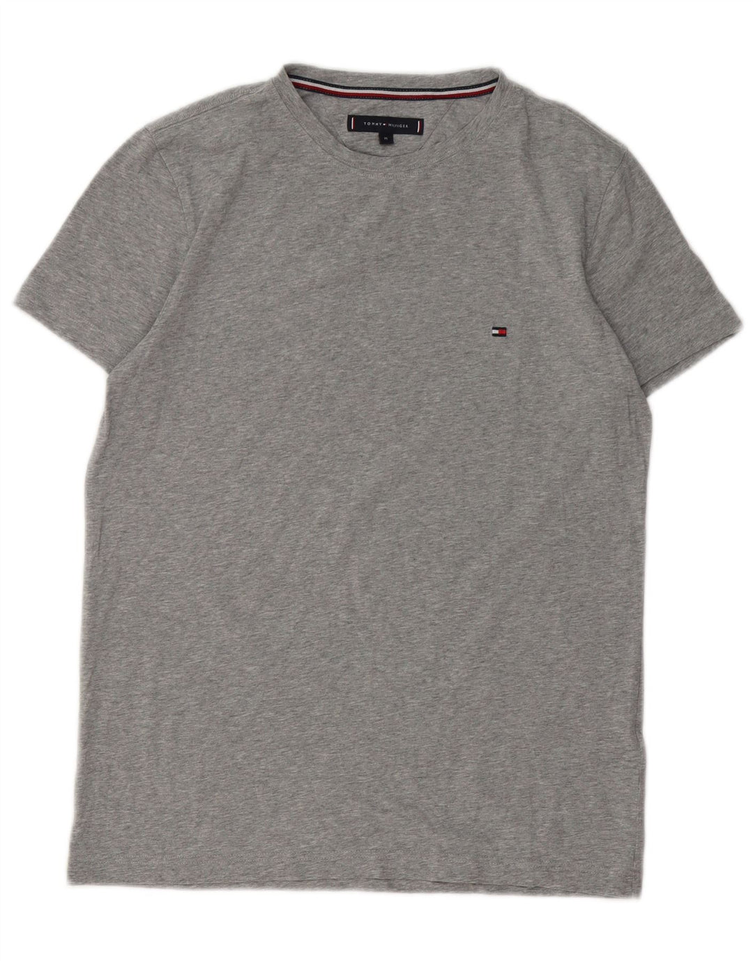 Camiseta Tommy Hilfiger para hombre Top de algodón moteado gris medio