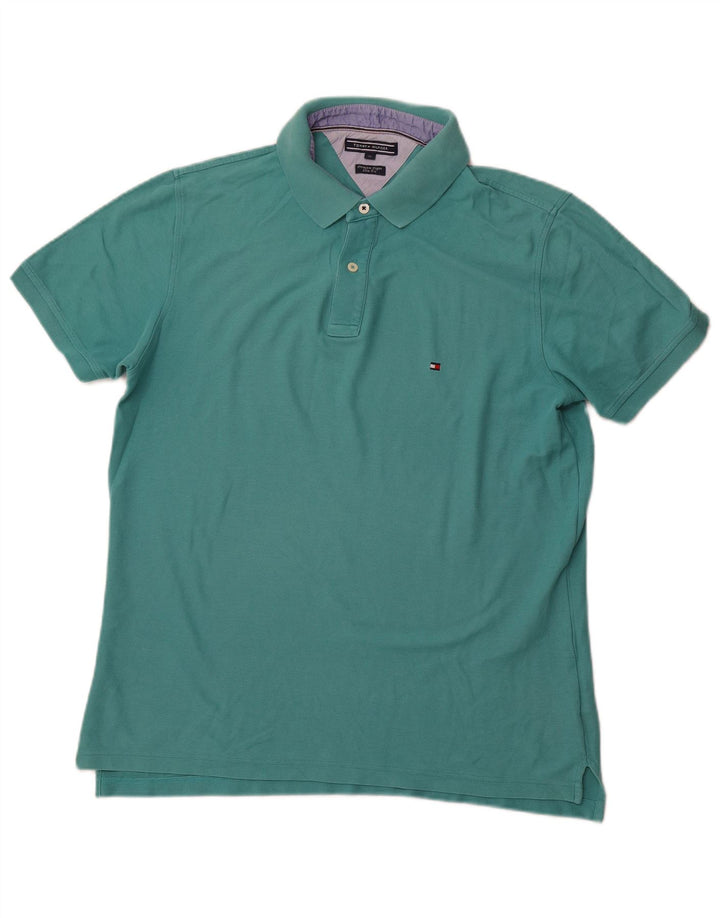 TOMMY HILFIGER Polo Slim Fit para hombre XL Turquesa Algodón