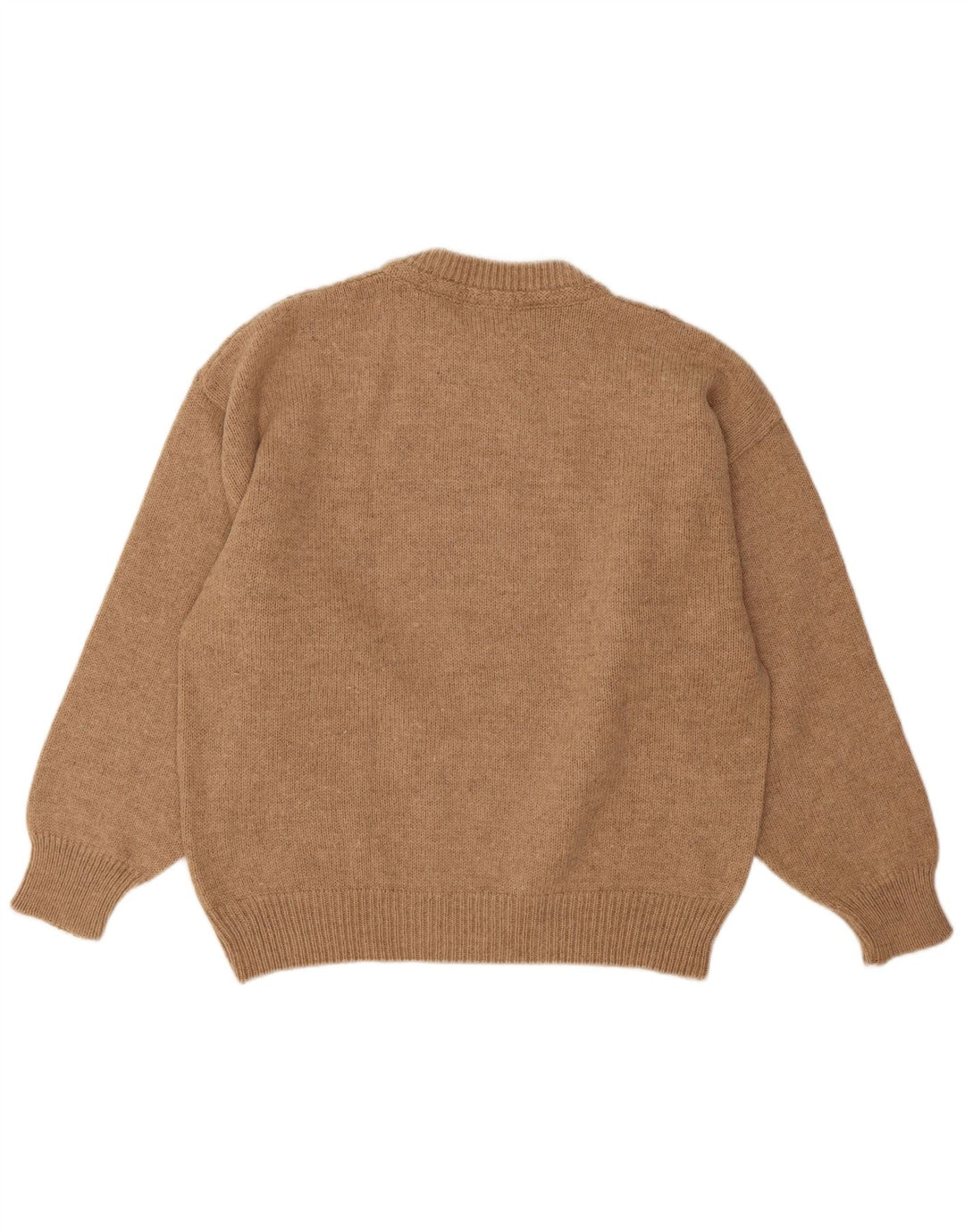 Tobia System Jersey de cuello redondo para hombre IT 48 Lana beige medio
