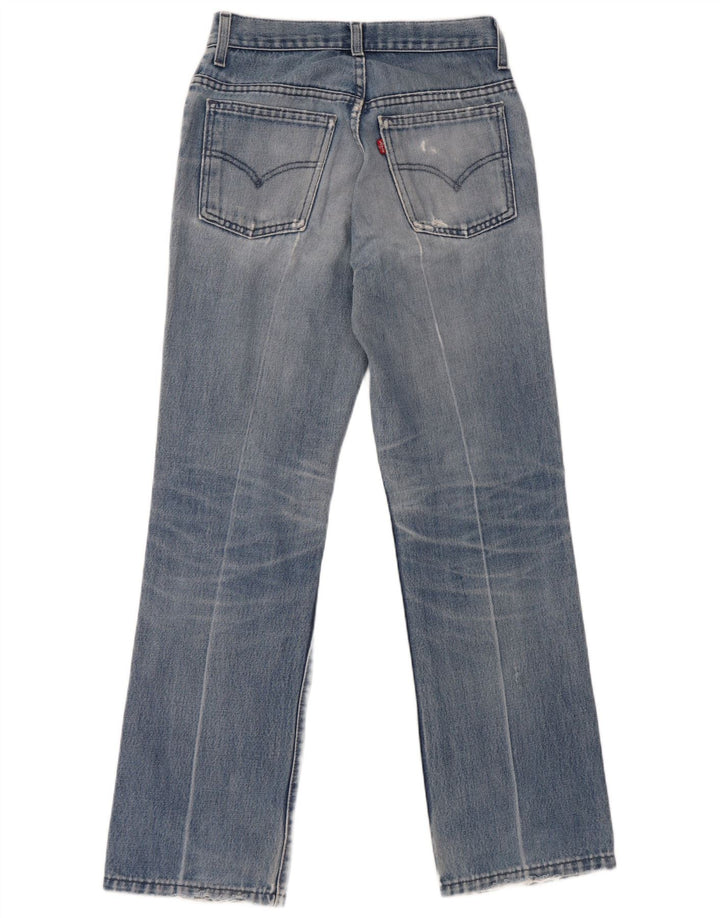 Levi's Vaqueros Rectos Desgastados Para Mujer W28 L32 Algodón Azul