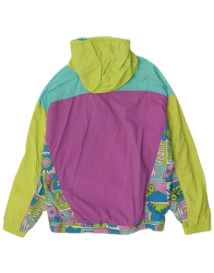 Sorry Chaqueta anorak gráfica para mujer IT 46 Grande multicolor retro