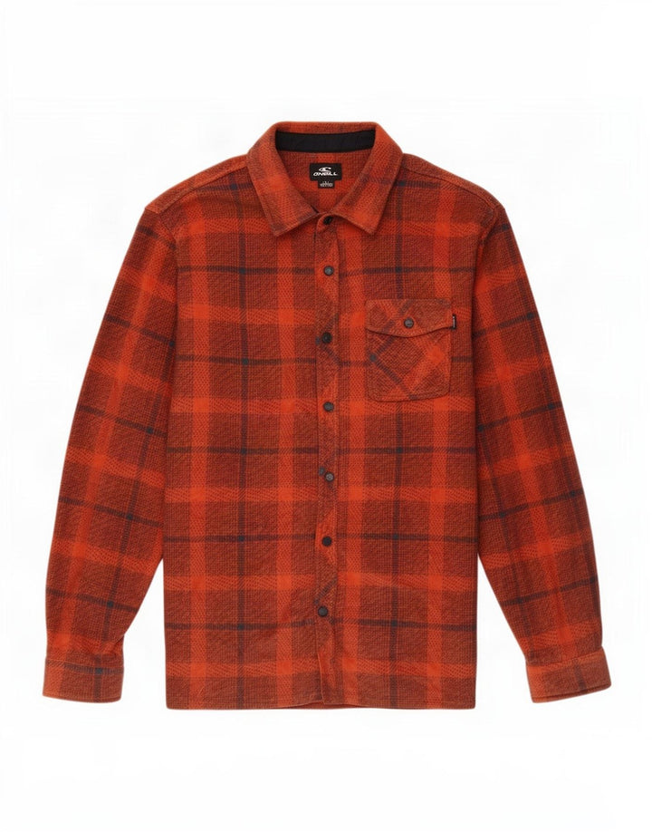 Camisa polar O'Neill para hombre Poliéster a cuadros naranja grande